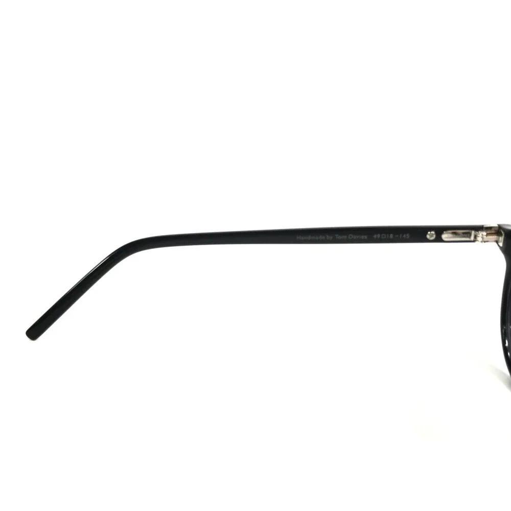 Tom Davies Eyeglasses Frames TD761 Col. 1011 Black Square Full Rim 49-18-145